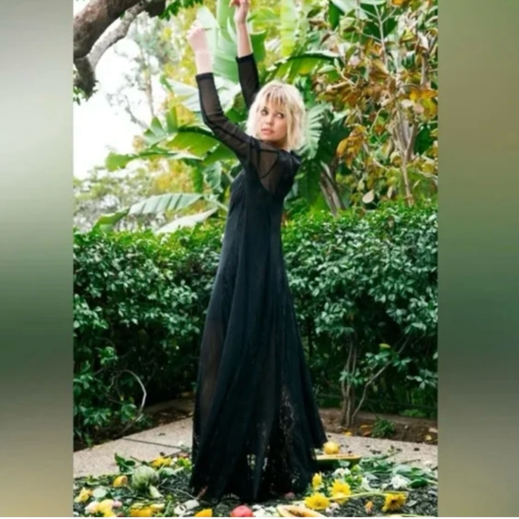 We Are Hah Maxi Boho Mesh Dress